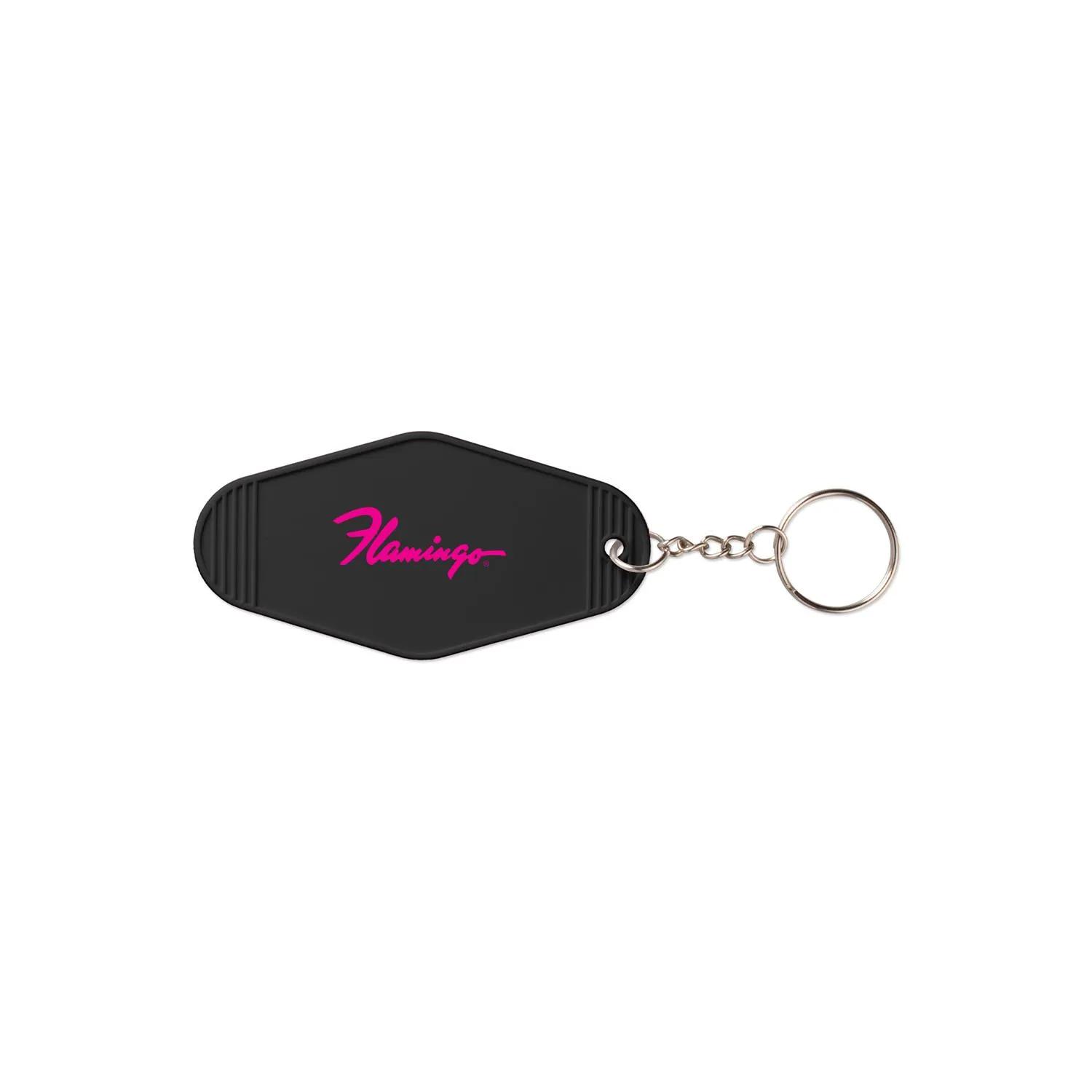 Retro Motel Keychain Durable Plastic Hotel Style - product view 2