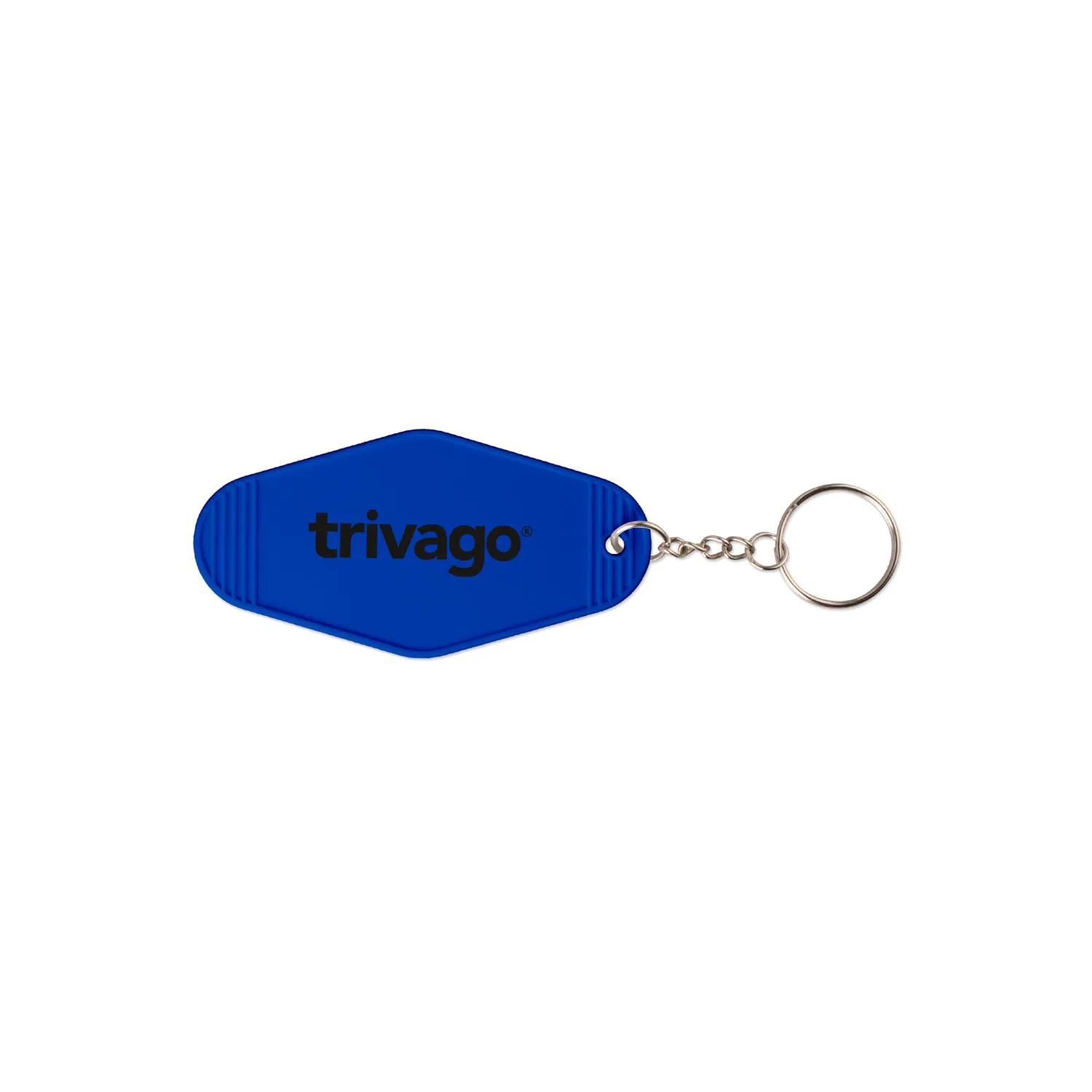 Retro Motel Keychain Durable Plastic Hotel Style - product view 5