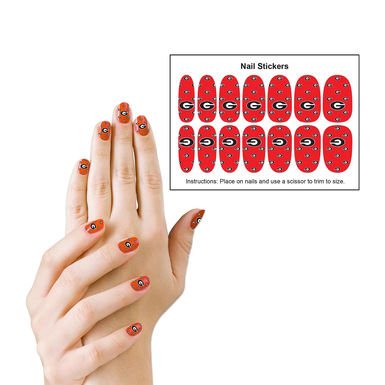Custom Nail Stickers Silicone Logo Fingertip Decals