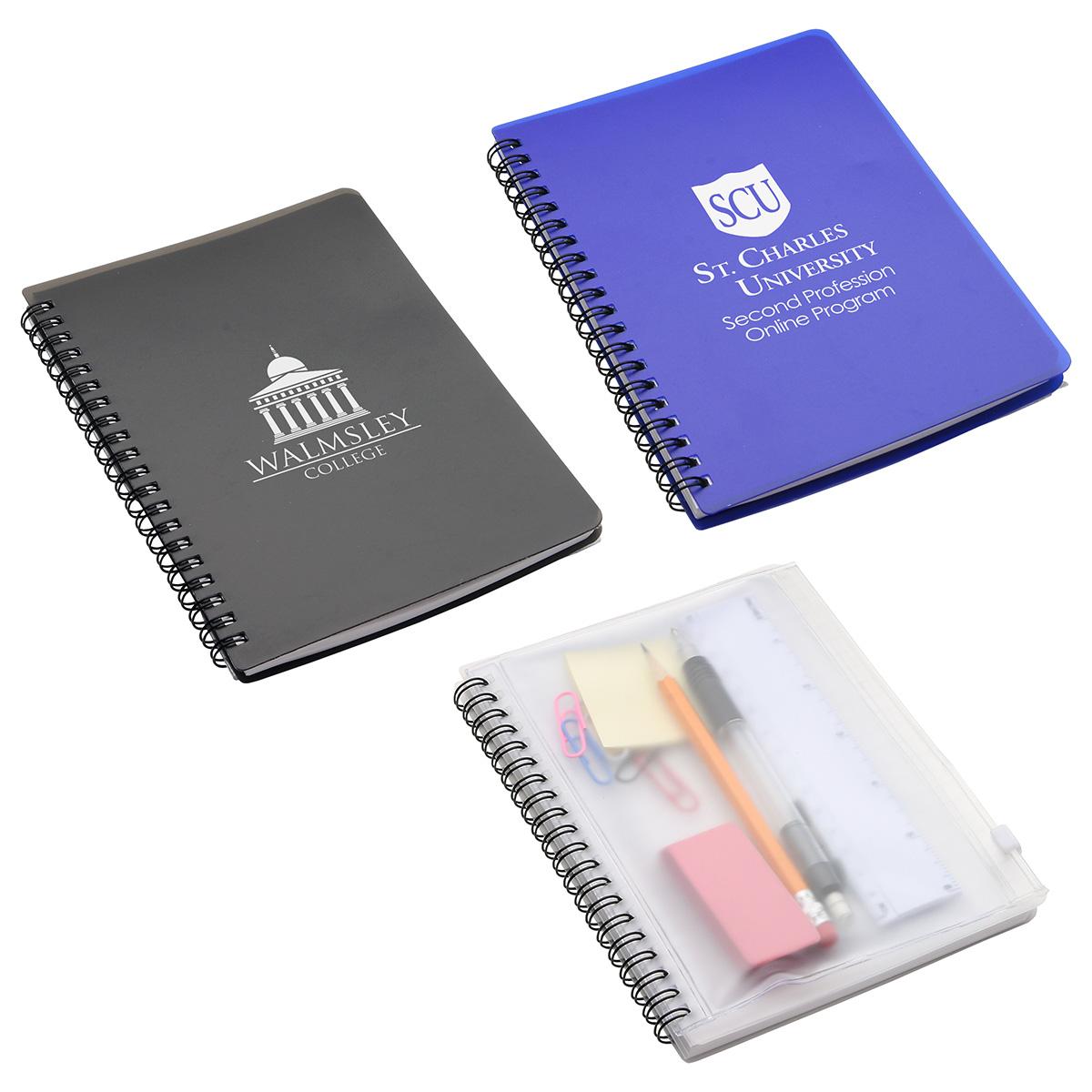 Hardcover Notebook with Pouch