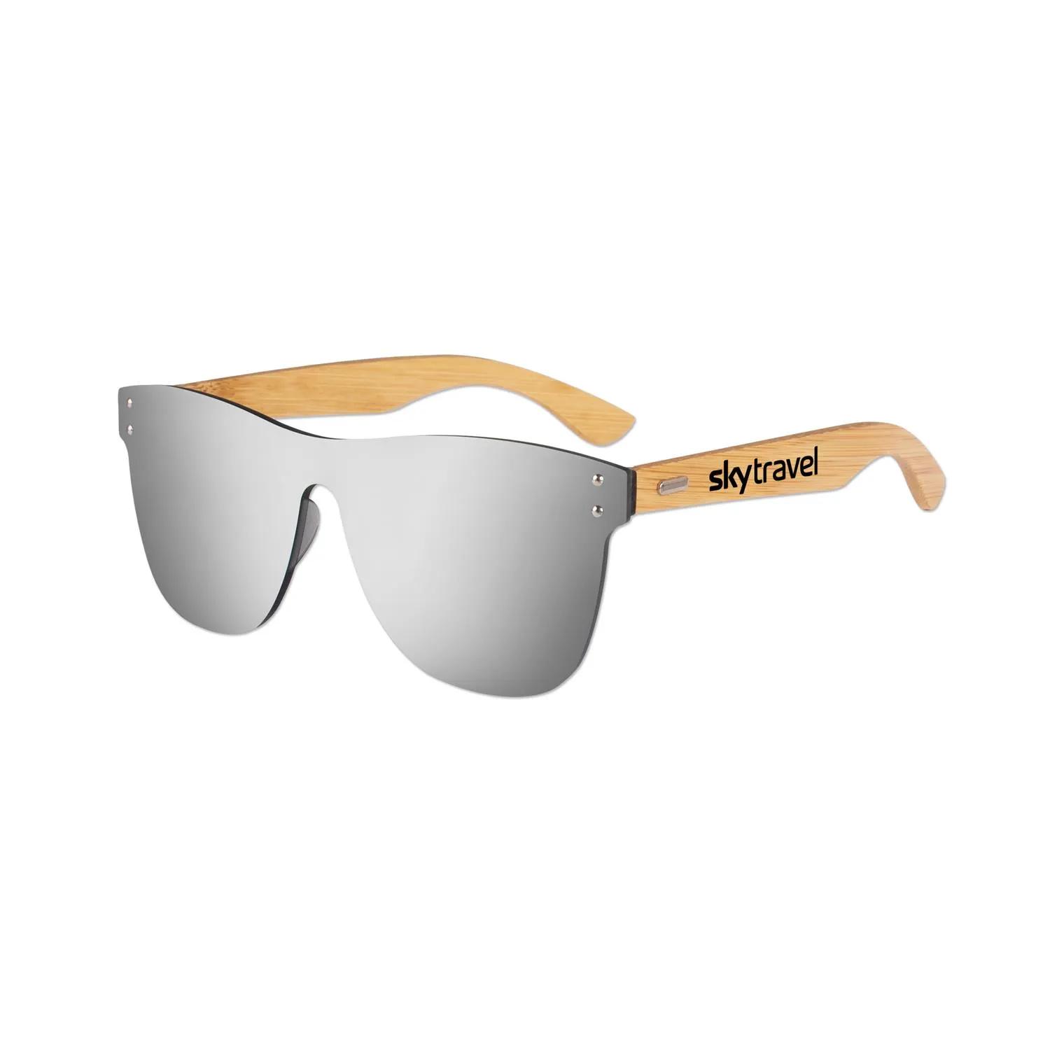 Frameless Bamboo Sunglasses Eco Friendly Arms - product view 3