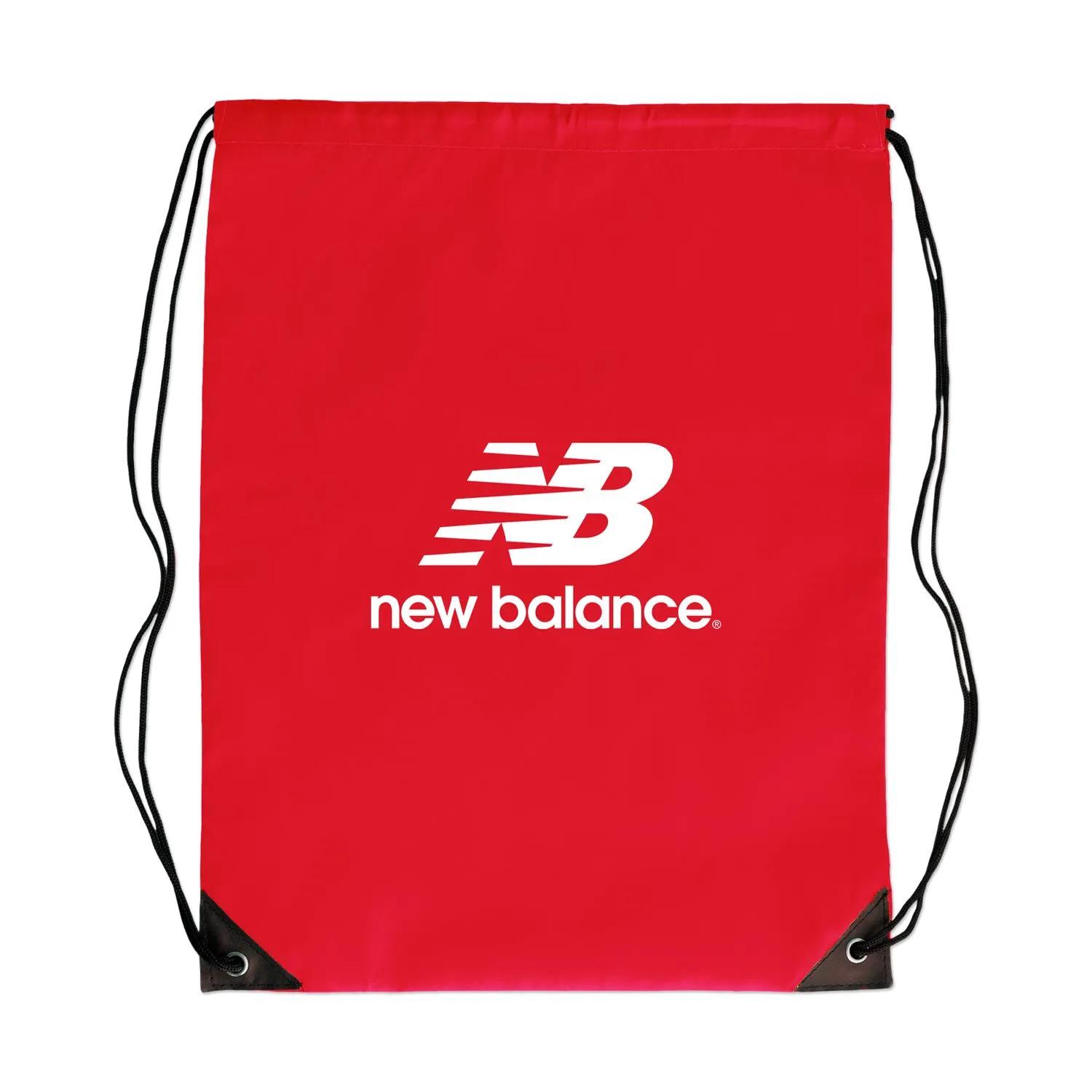Nylon Drawstring Backpack Gym School Events Custom - product view 4