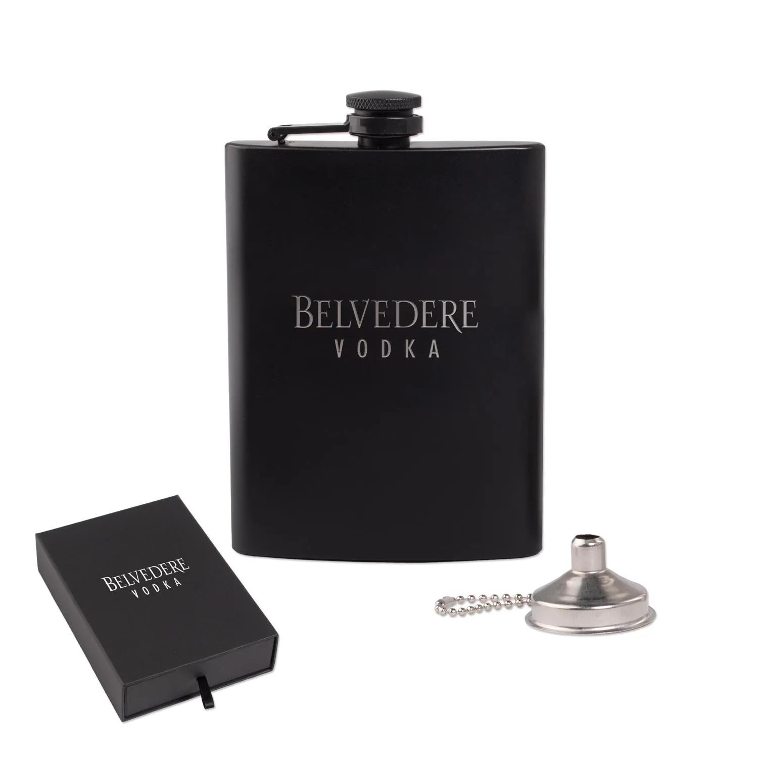 Stainless Steel Flask Gift Set with Funnel - 8 oz - product view 2