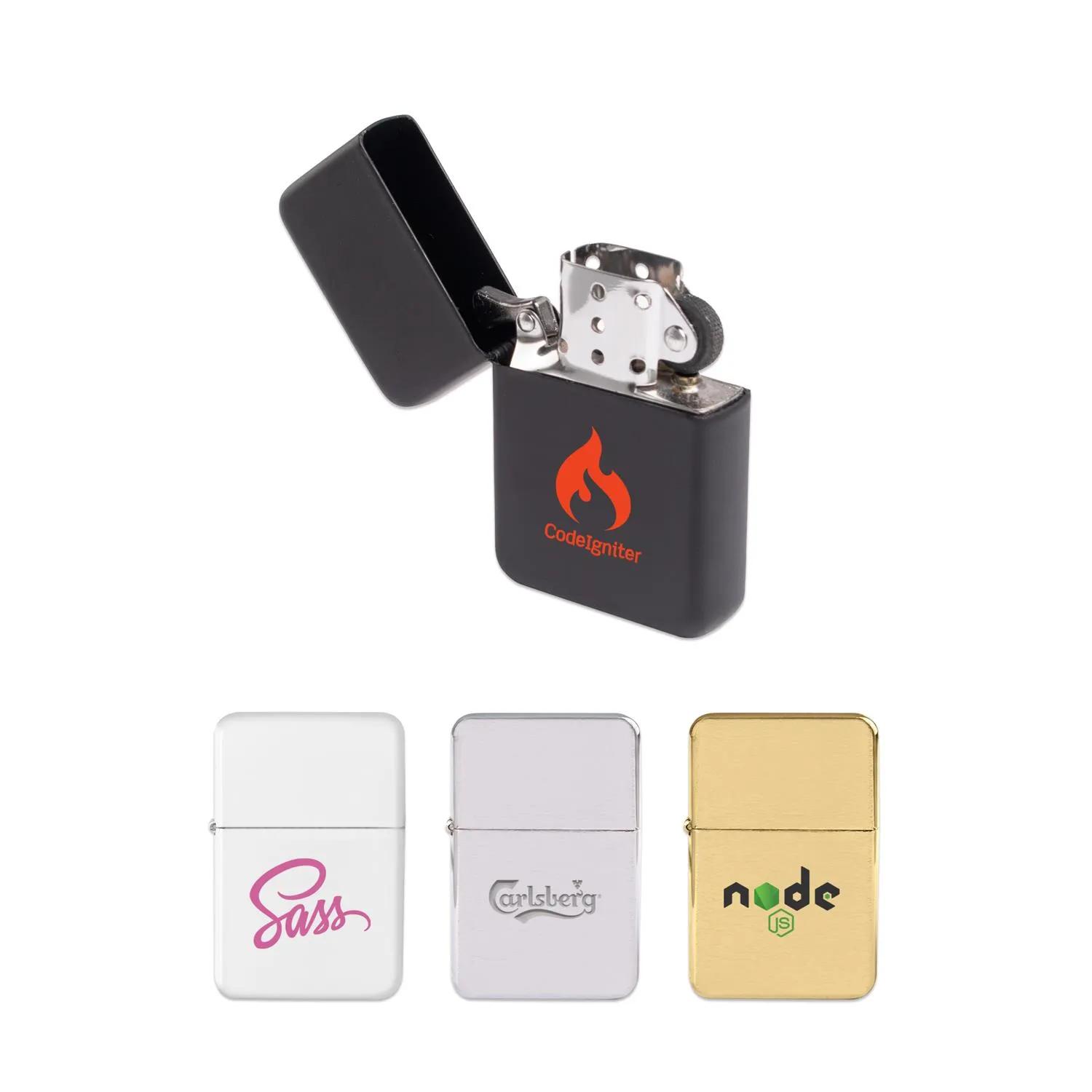 Flip Top Oil Lighter Wick Style Spring Action No Oil