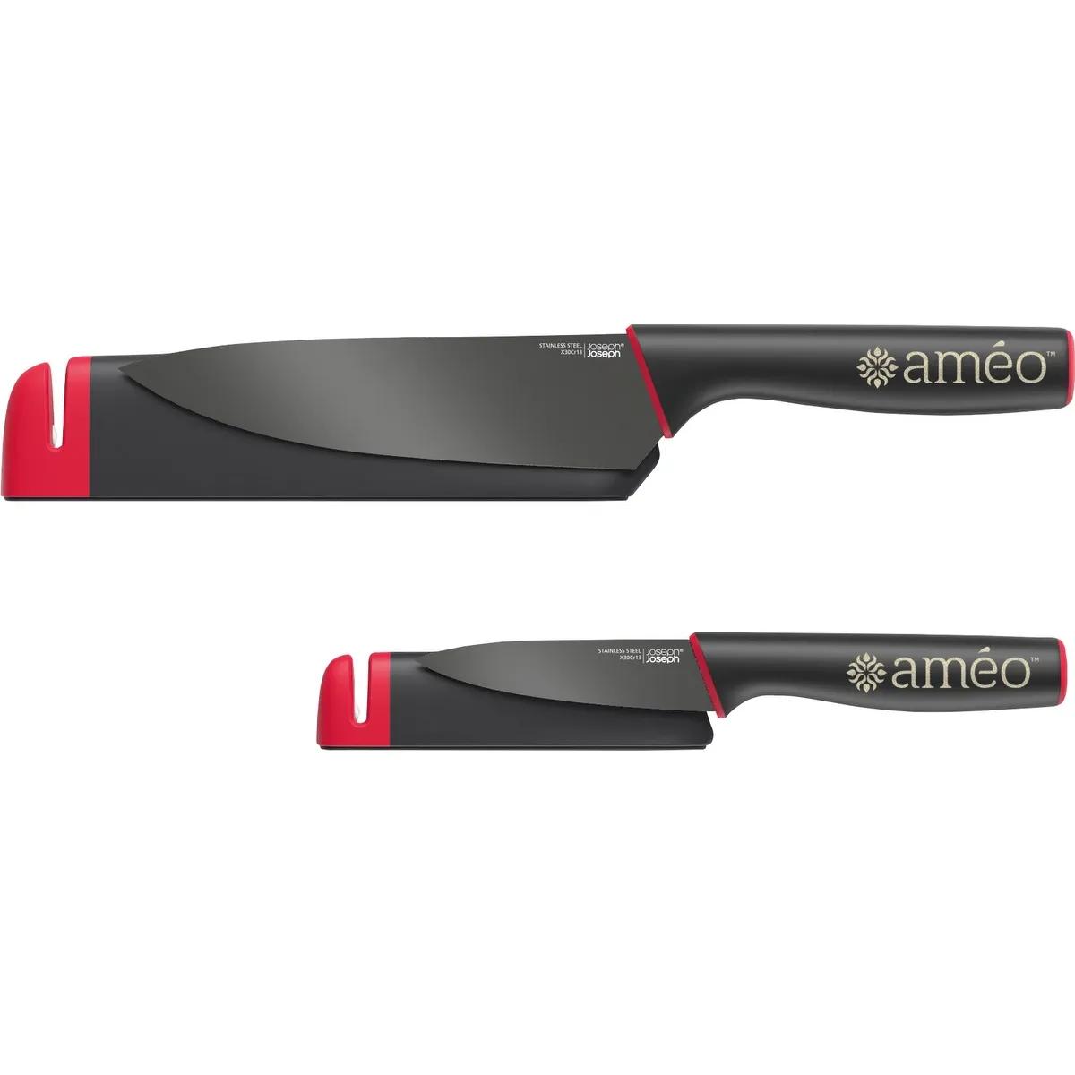 Joseph Joseph® Slice&Sharpen™ 2 Knives w/ Sheaths - product view 3