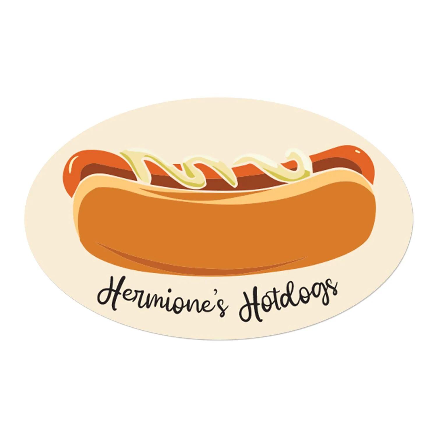 Custom Oval Car Magnet Digital Print Laminated .30 mil