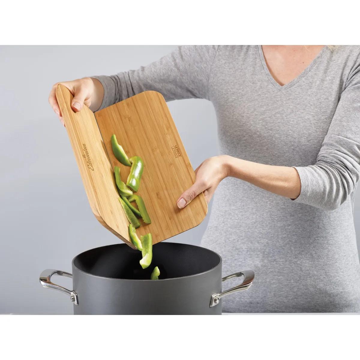 Joseph Joseph® Chop2Pot™ Bamboo Fold Cut Board - product view 3