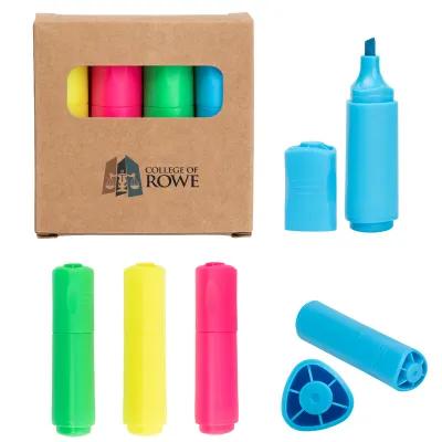 Highlighter Set 4-Color Mini Chisel Tip - 2.75 x 3 in - product view 4