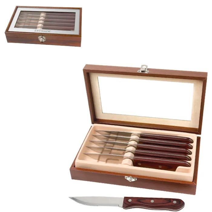 Manchurian Ash 6-Piece Steak Knife Set - product view 1
