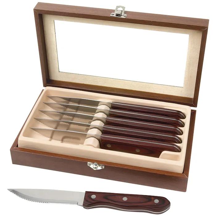 Manchurian Ash 6-Piece Steak Knife Set - product view 2
