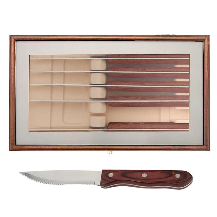 Manchurian Ash 6-Piece Steak Knife Set - product view 4