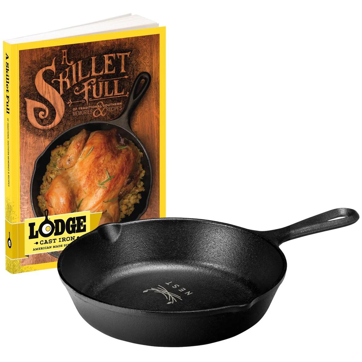 Lodge® 8" Cast Iron/Skillet Full Cookbook Gift Set - product view 2