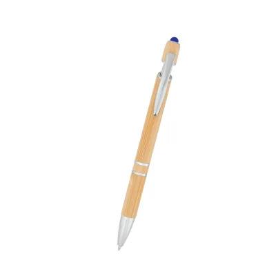 Bamboo Incline Pen with Stylus Plunger Action - 6 in - product view 11