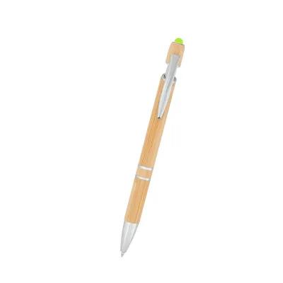 Bamboo Incline Pen with Stylus Plunger Action - 6 in - product view 19