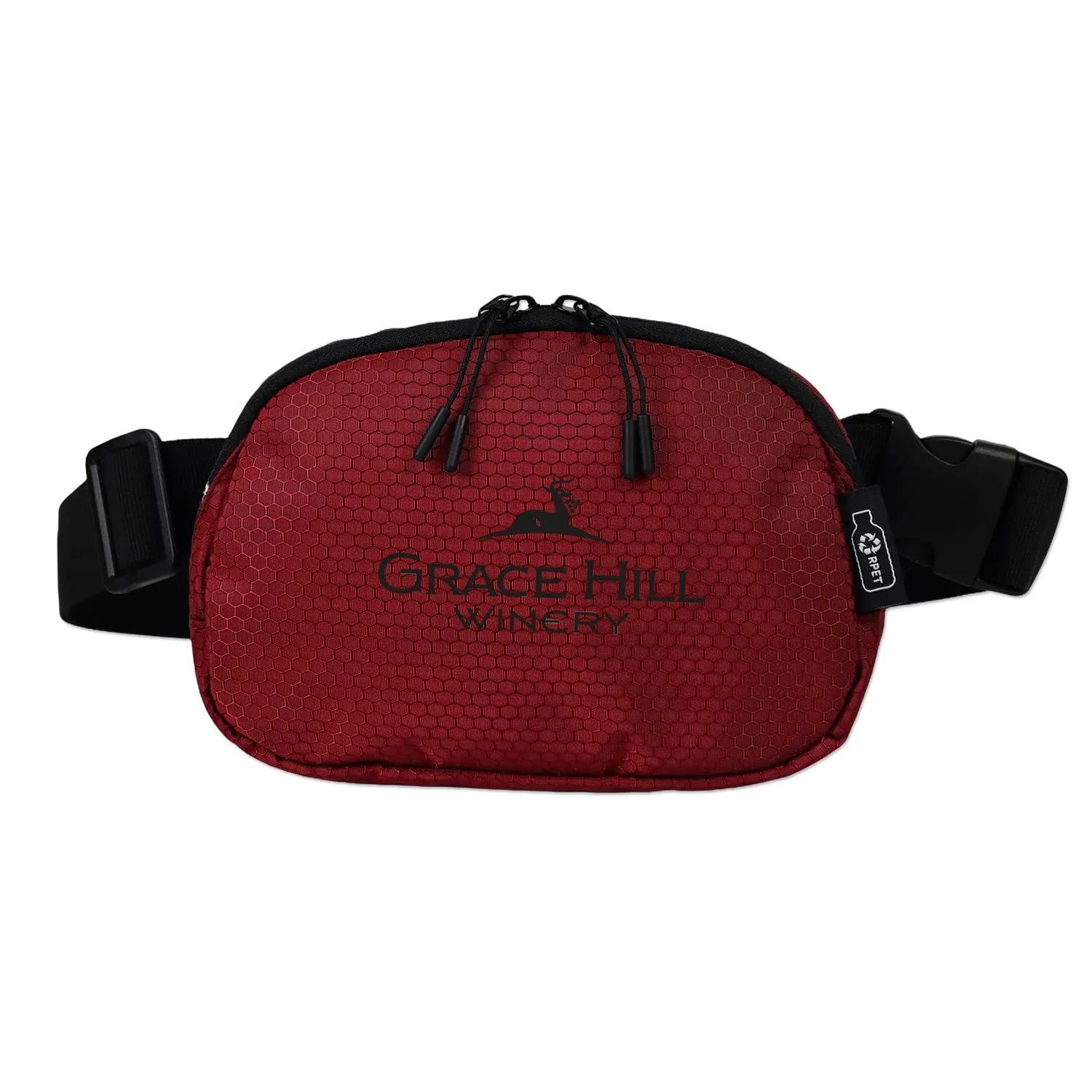 Belt Bag Patterned RPET Water Resistant Polyester - product view 4