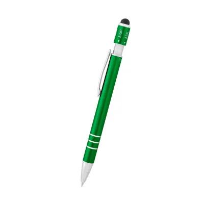 Recycled Aluminum Spin Game Top Pen with Stylus - 5.75 in - product view 4