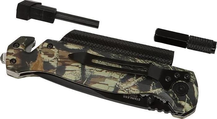 Camo Survival/Rescue Knife - product view 4