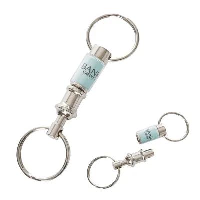 Pull-Apart Key Tag with Paper Insert - 0.5 x 3.5 in