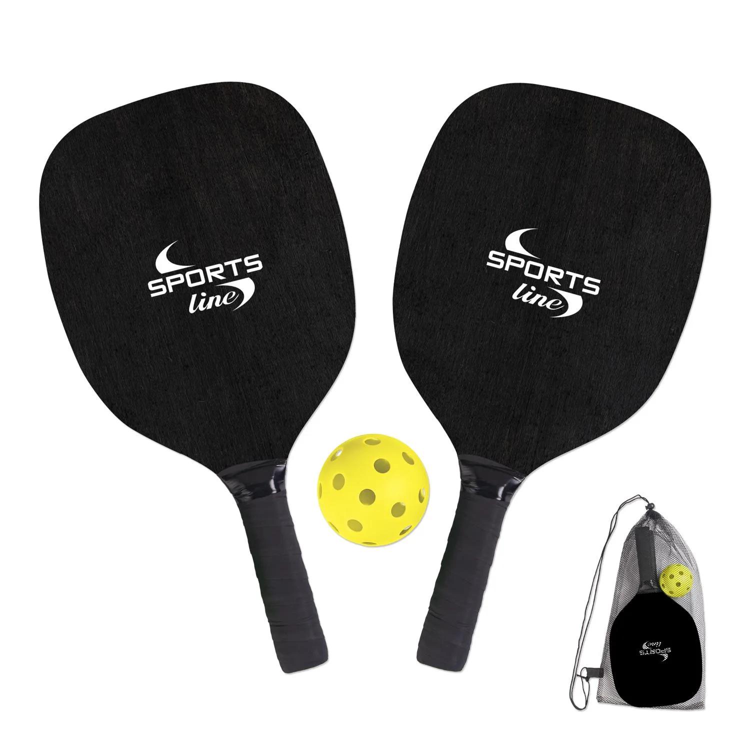Pickleball Set Wood Paddles Mesh Bag Complete Kit - product view 5