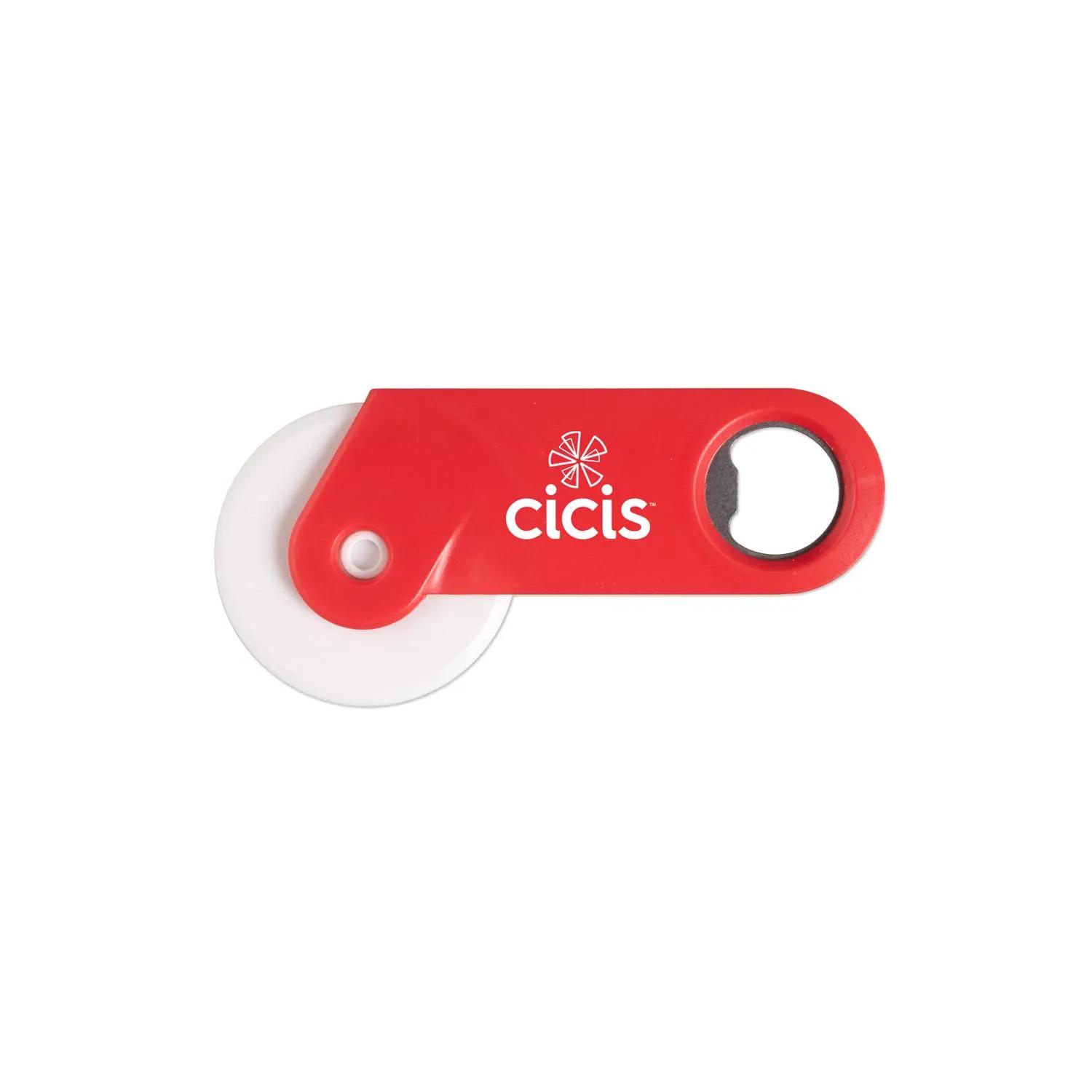 Pizza Cutter with Bottle Opener Multi Function Tool - product view 2