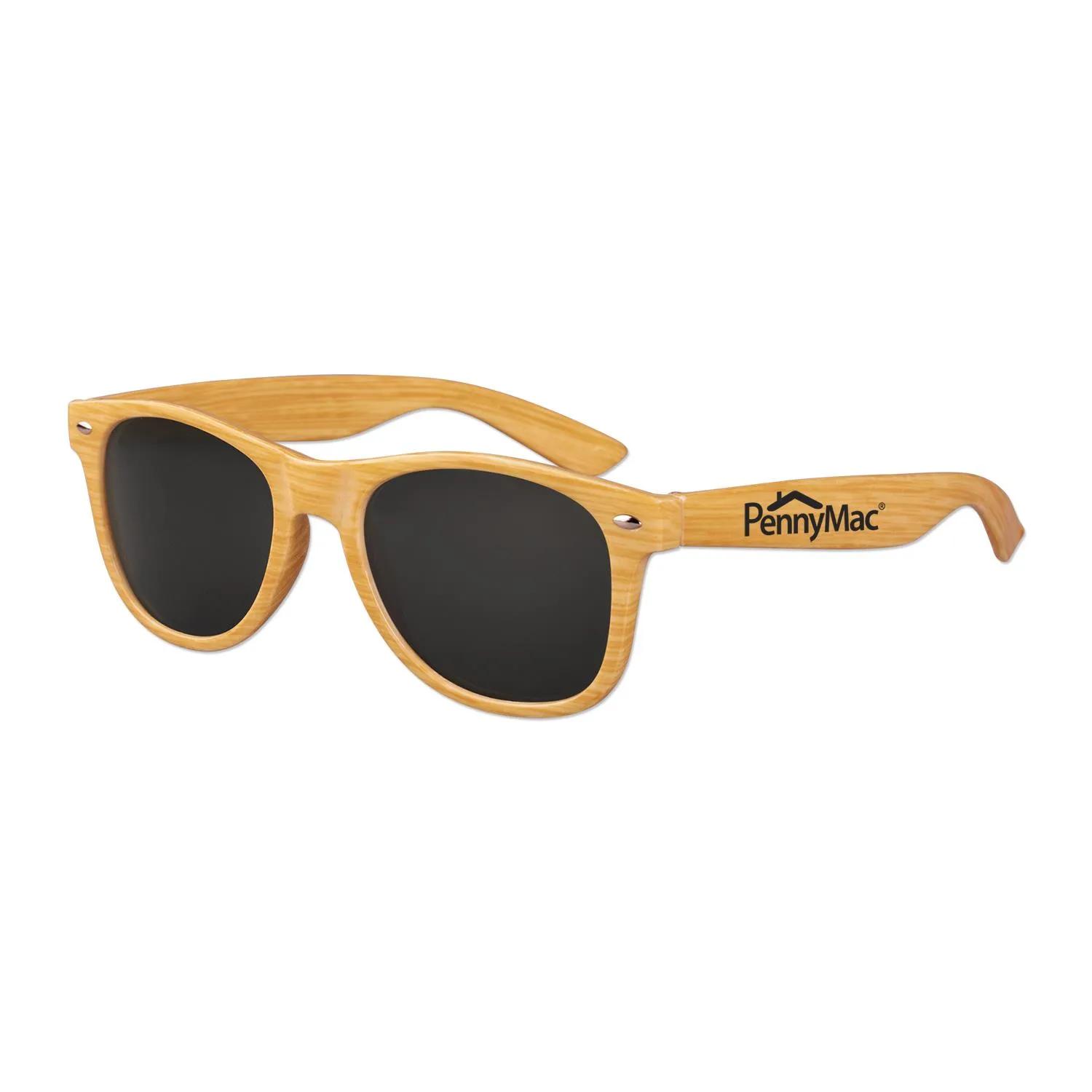 Polarized Sunglasses Wood Grain Iconic Anti Glare - product view 3