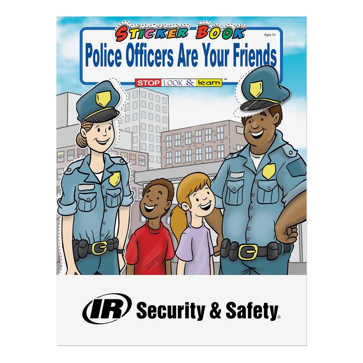 Police Officers Friends Sticker Book Custom Cover