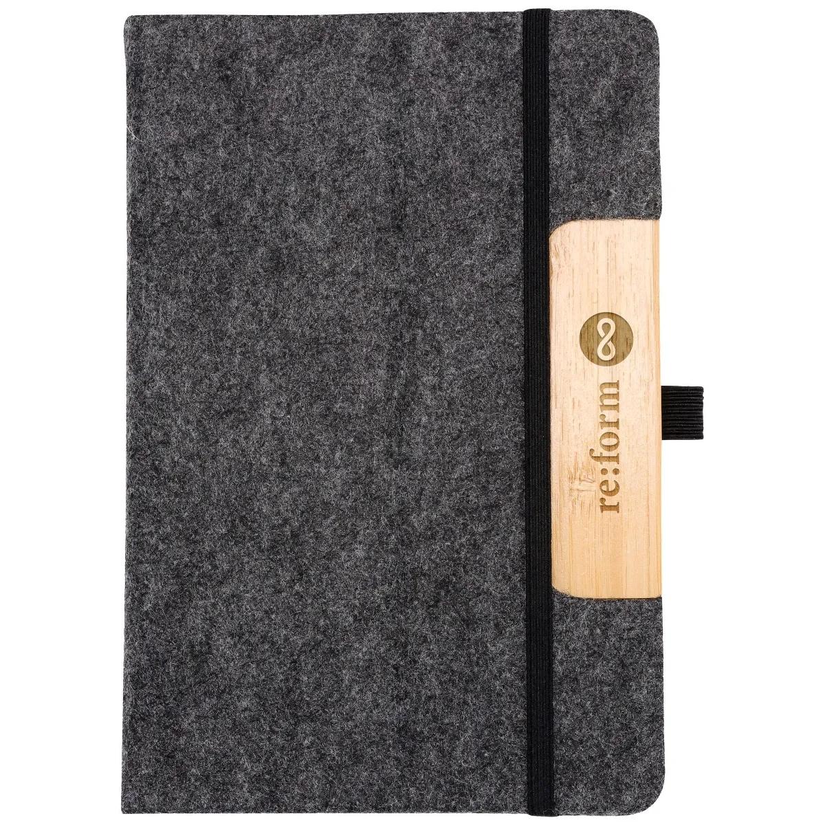 EarthTrendz™ 5.5×8.25 Felt Notebook - product view 2