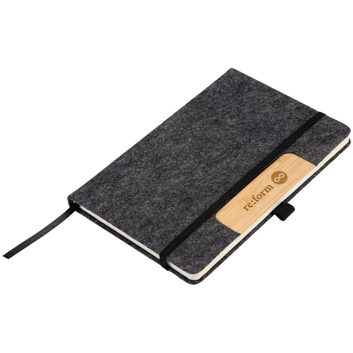 EarthTrendz™ 5.5×8.25 Felt Notebook - product view 3