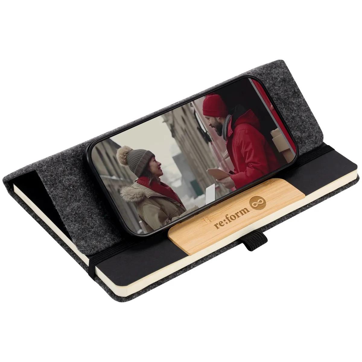 EarthTrendz™ 5.5×8.25 Felt Notebook - product view 8