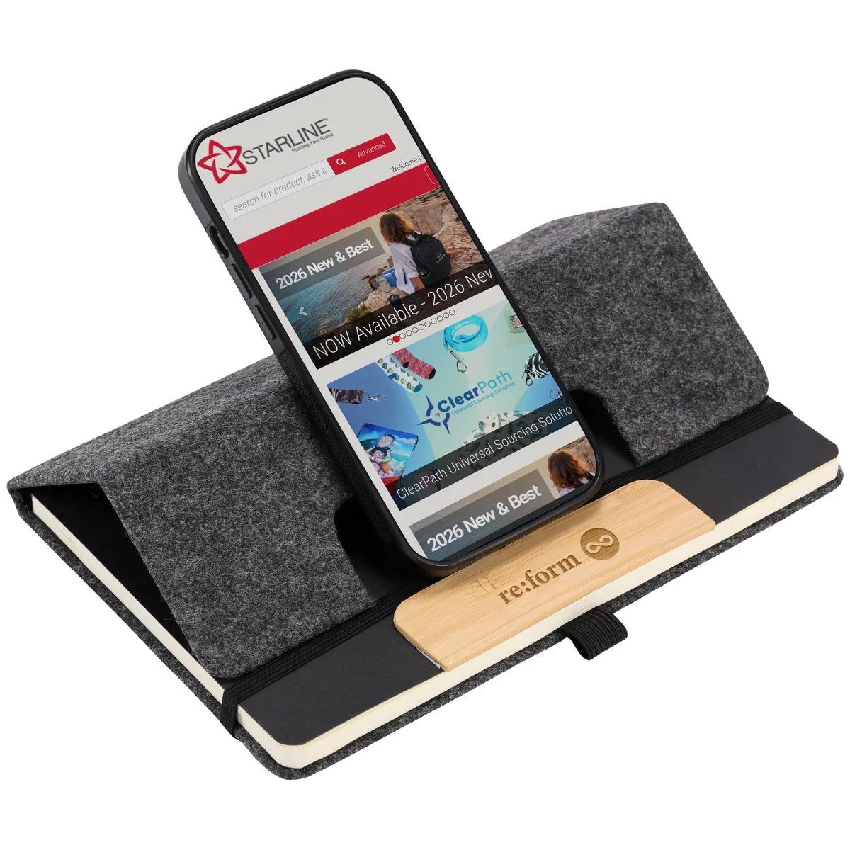 EarthTrendz™ 5.5×8.25 Felt Notebook - product view 9