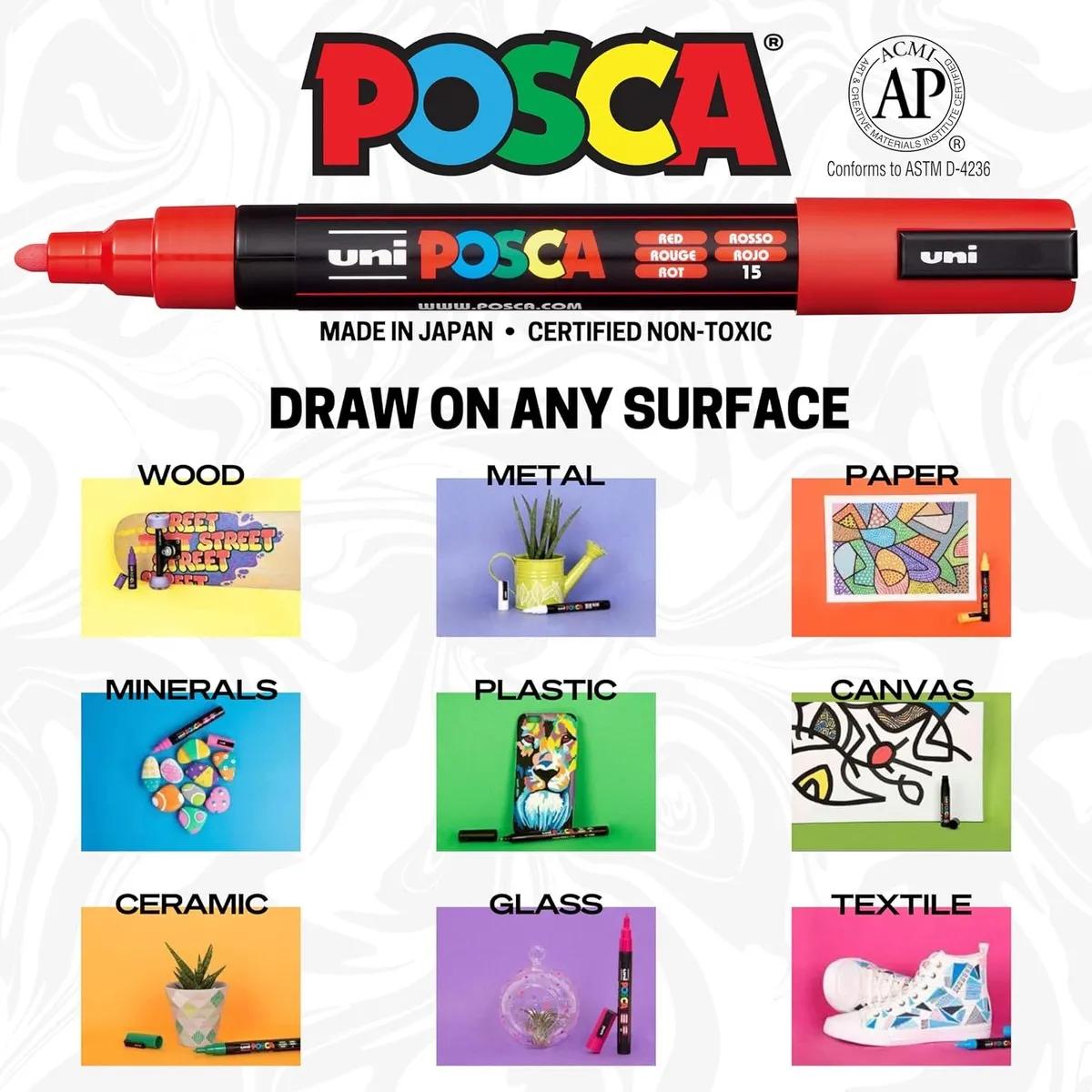 POSCA 12 Piece Basic Marker Set with Bag - product view 12