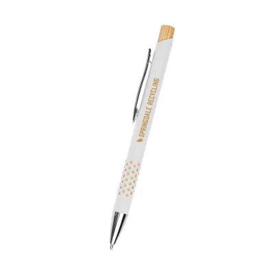 Asher Recycled Aluminum Pen with Grip Design - 5.5 in - product view 2