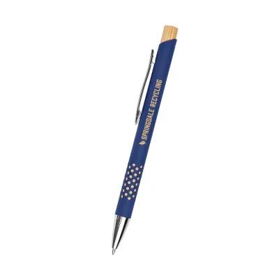Asher Recycled Aluminum Pen with Grip Design - 5.5 in - product view 3
