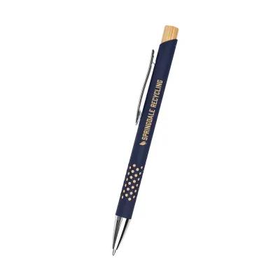 Asher Recycled Aluminum Pen with Grip Design - 5.5 in - product view 5