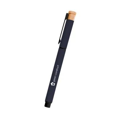 Gel Pen Recycled Aluminum Bamboo Accent - 5.5 in - product view 4