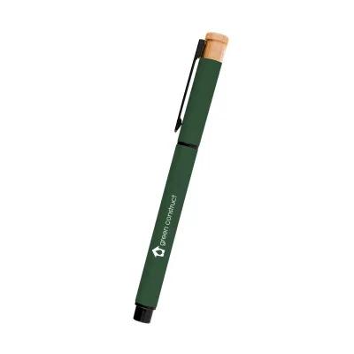 Gel Pen Recycled Aluminum Bamboo Accent - 5.5 in - product view 5