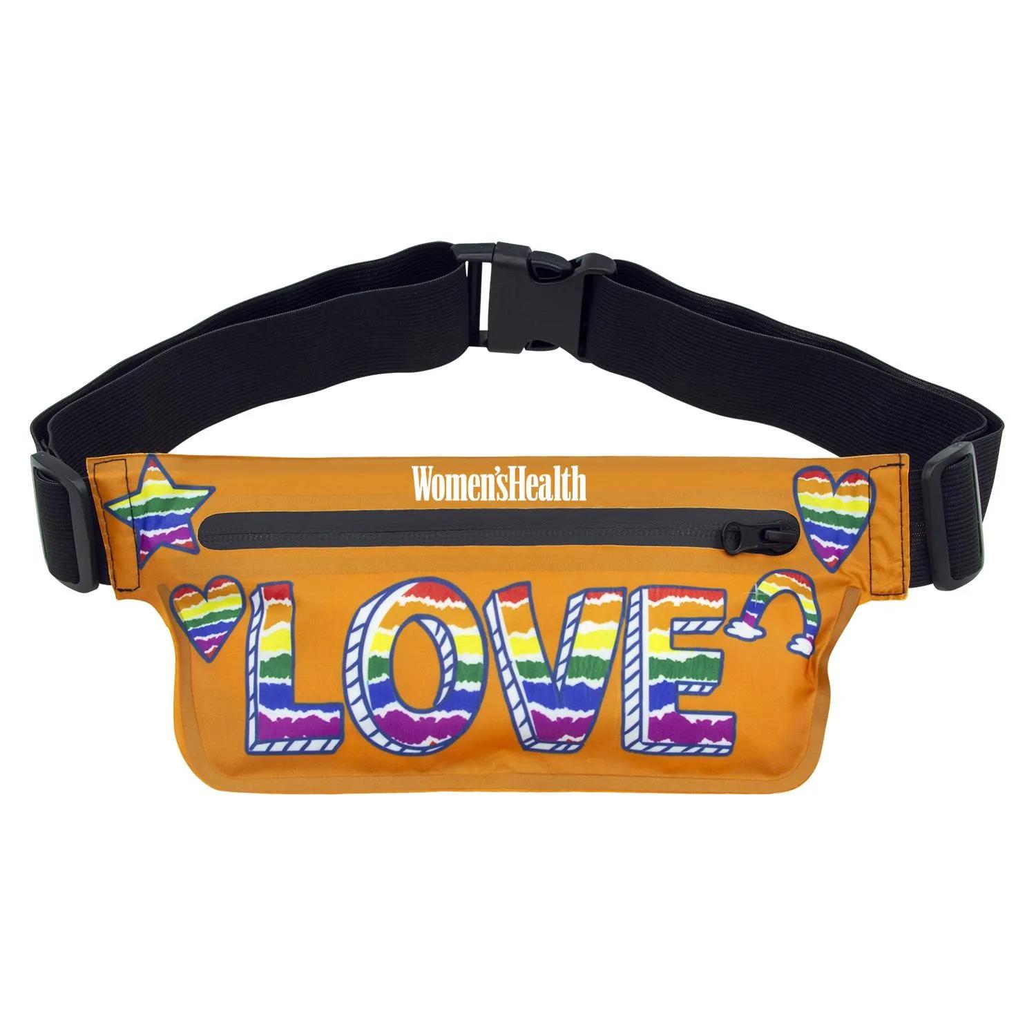 Waist Belt Pouch Pride Rainbow Microfiber Adjustable