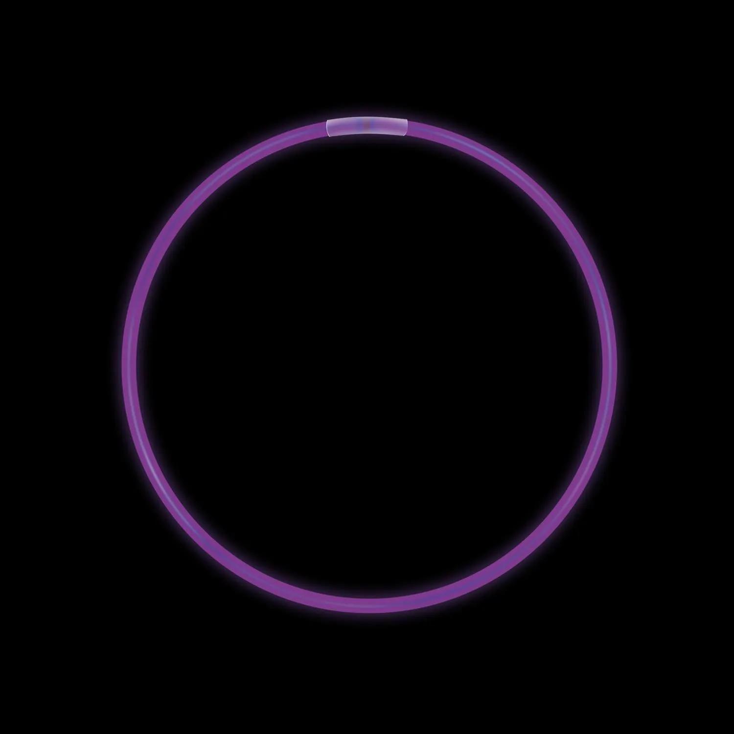 Glow Bracelets Purple Light Up - 8 in (50 Pack)