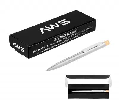 Pen Recycled Stainless Steel Bamboo Plunger - 5.5 in - product view 2