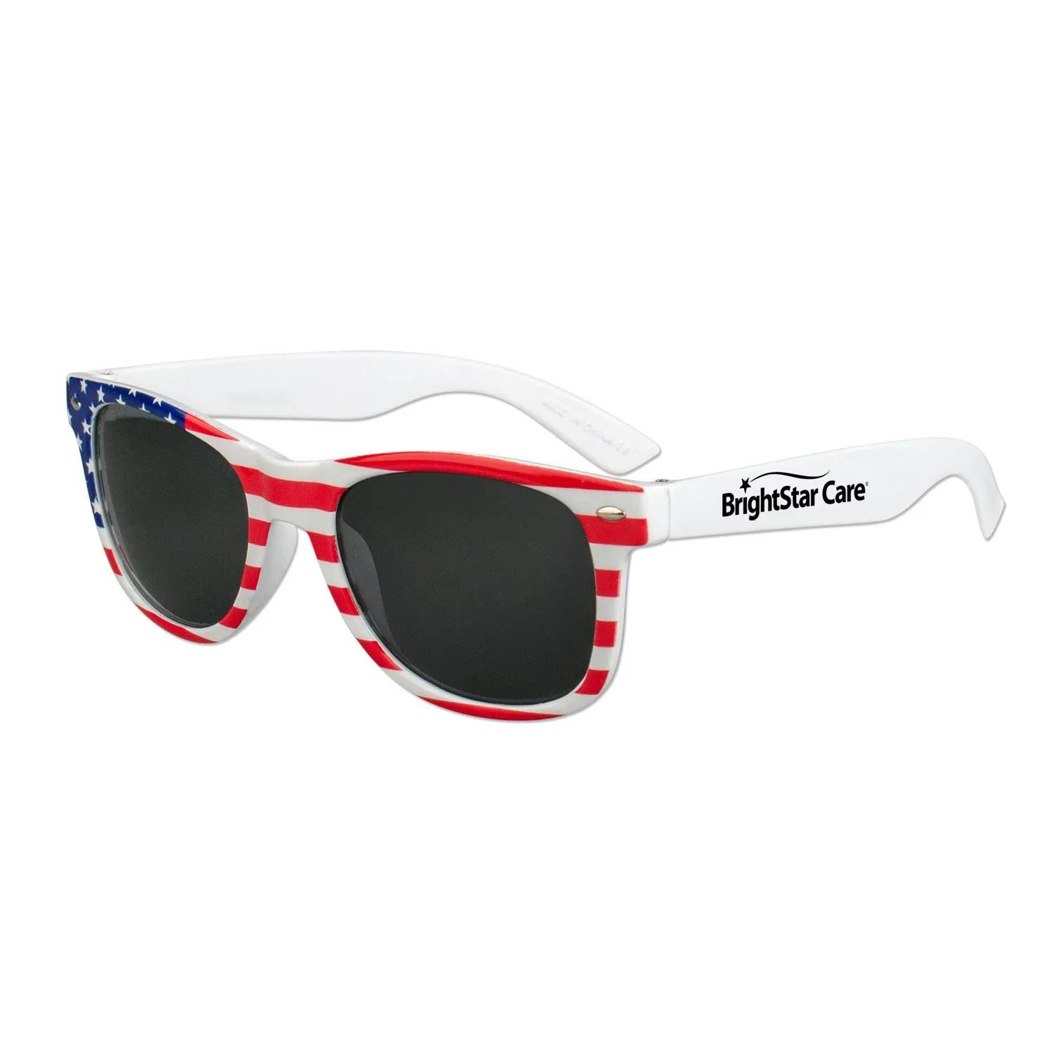 Sunglasses Patriotic Stars Stripes Red White Blue