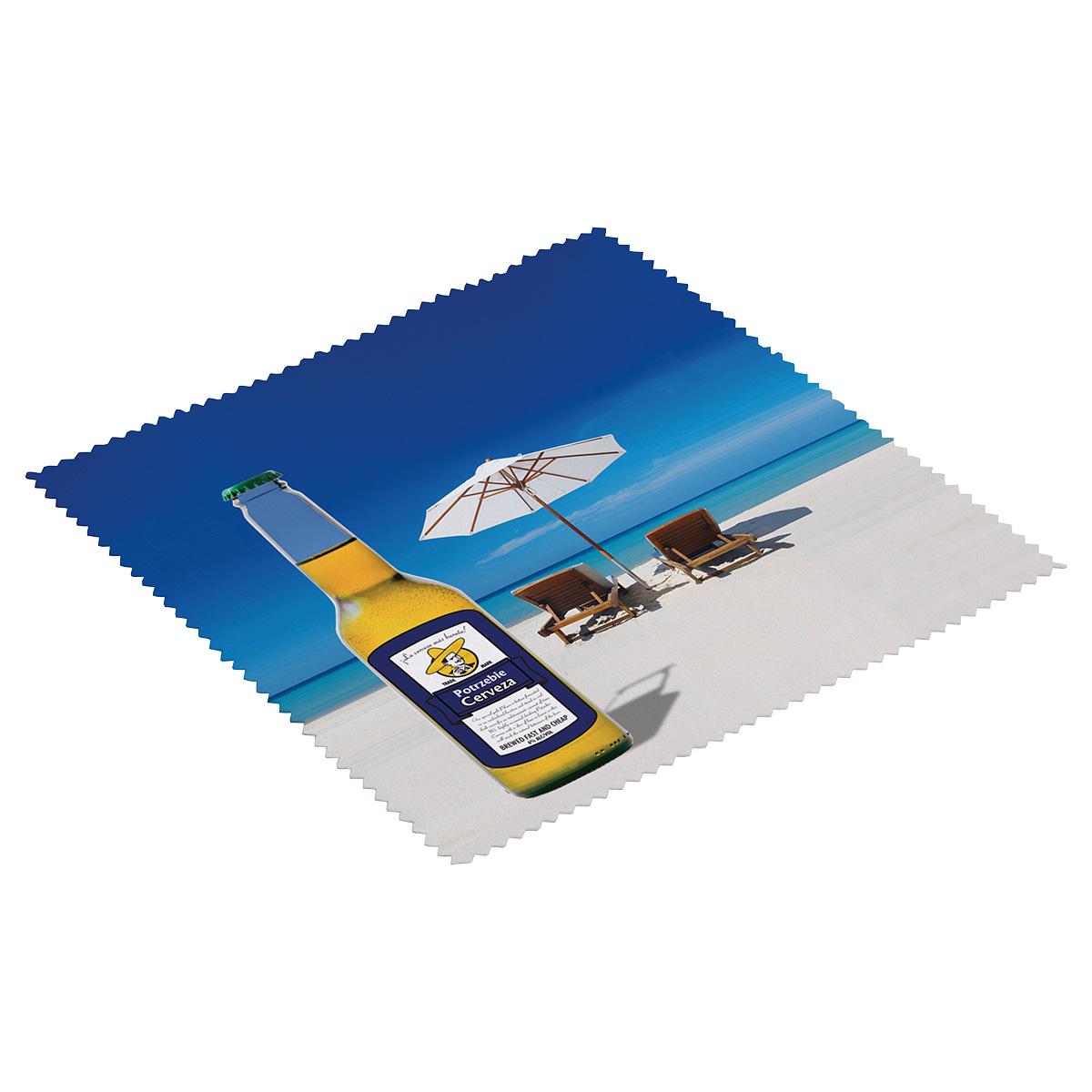 Premium 6" x 6" Microfiber Cloth- Full-Color - promotional product with custom logo