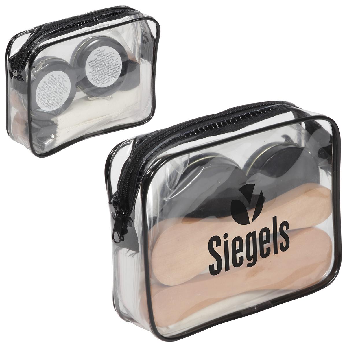 Quick Shine Shoe Care Kit - promotional product with custom logo