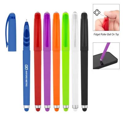 Gel Stylus Pen Recycled ABS Fidget Roller - 6 in