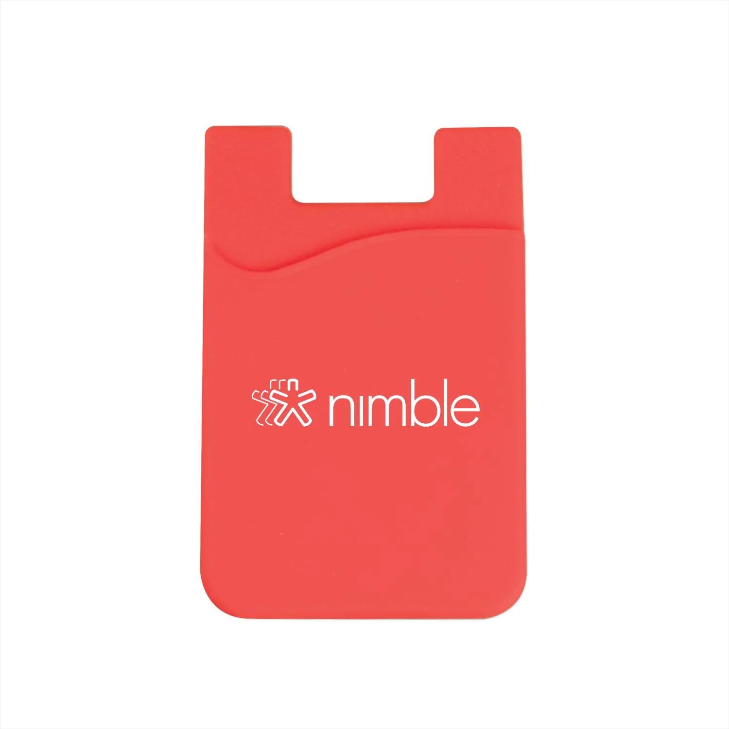 Silicone Phone Wallet Adhesive Card Holder 2 Slots