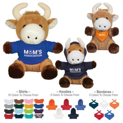 Plush Bull Brave Customizable Clothing - 6 in