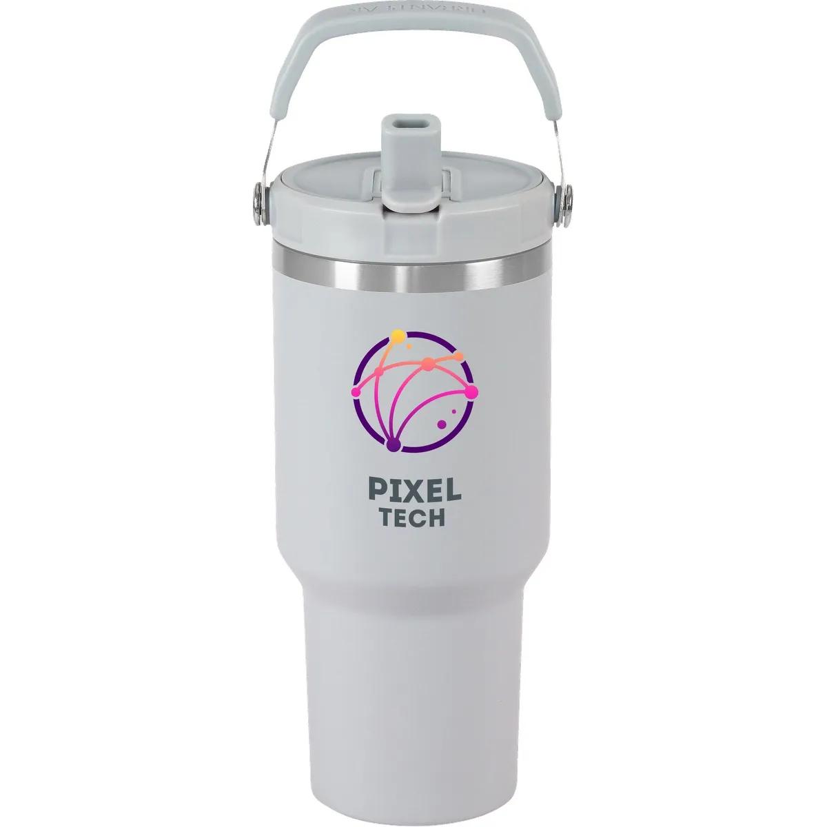 34oz Urban Peak® Pinnacle Flip Straw Tumbler - product view 11