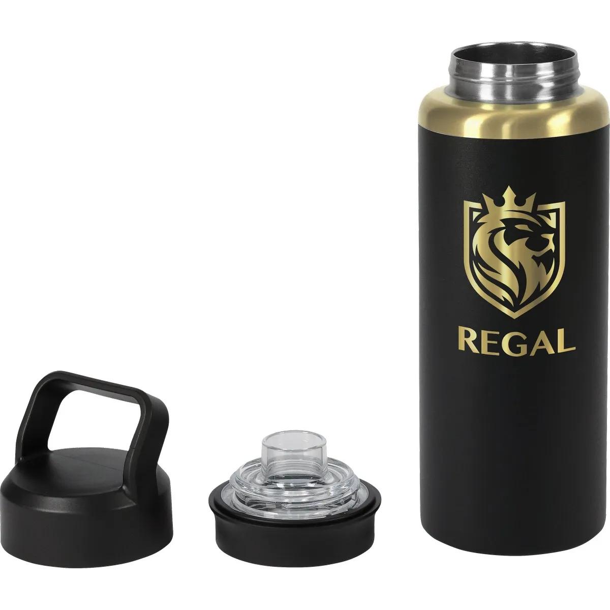 28oz Urban Peak® Dual Top Gold Water Bottle - product view 6