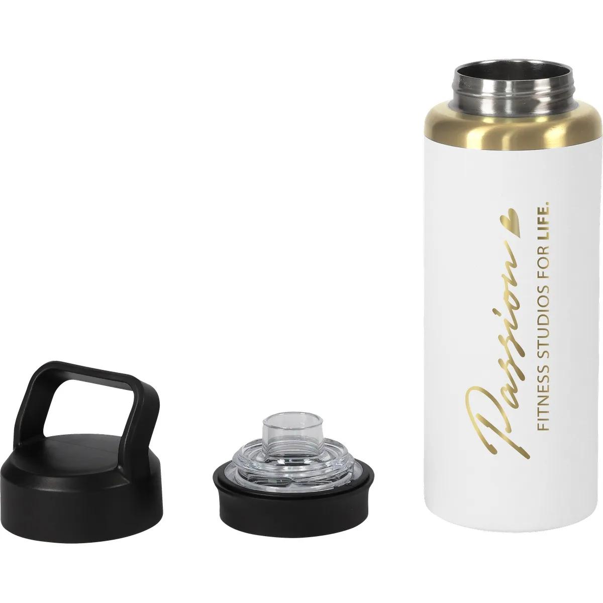 28oz Urban Peak® Dual Top Gold Water Bottle - product view 7
