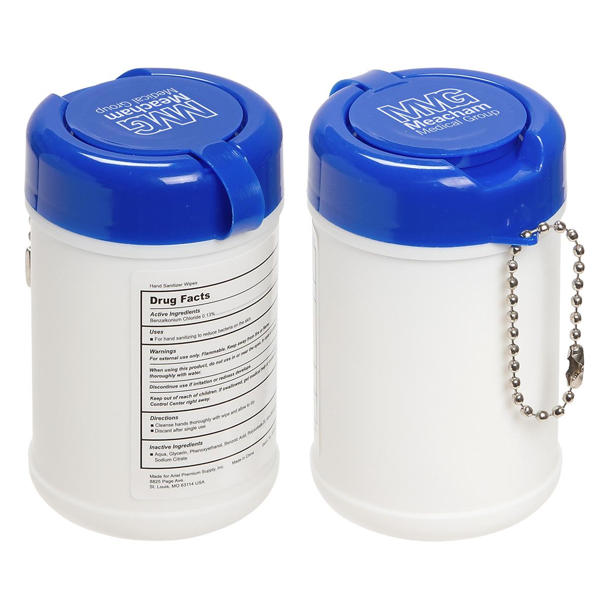 Travel Well Sanitizer Wipes Key Chain