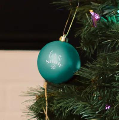 Ornament Round Polypropylene Shatter Resistant - 3 in - product view 3